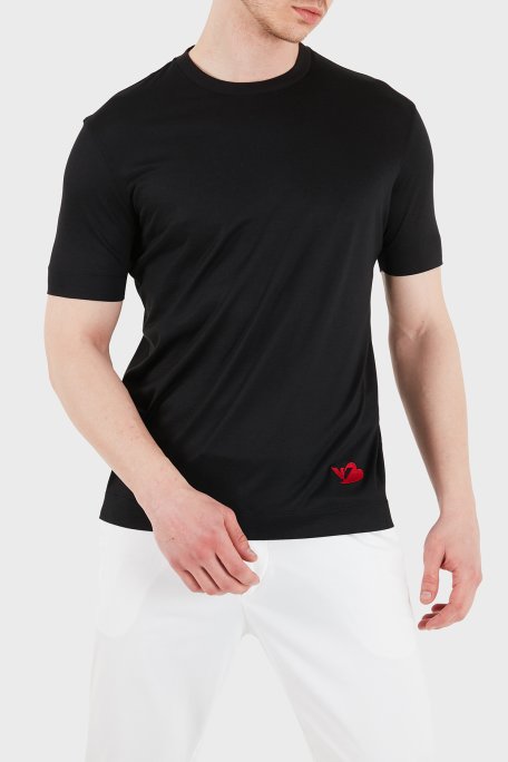 Emporio Armani Logolu Regular Fit Bisiklet Yaka Erkek T Shirt EM005243 AF13747 UC001 SİYAH - Emporio Armani (1)