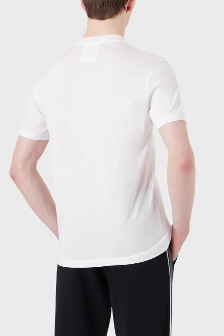 Emporio Armani Logolu Regular Fit Bisiklet Yaka Pamuklu Erkek T Shirt 8N1TD8 1JUVZ 0100 BEYAZ - Emporio Armani (1)