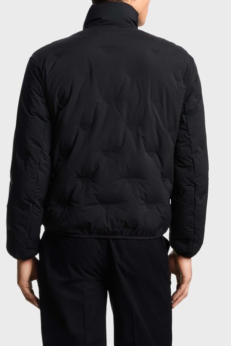 Emporio Armani Logolu Regular Fit Dik Yaka Erkek Mont EM003045 AF18232 UC001 SİYAH - Emporio Armani (1)