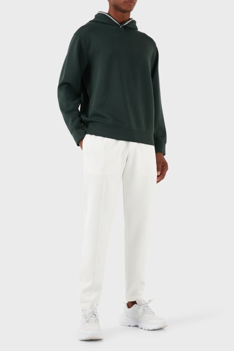 Emporio Armani Logolu Regular Fit Kapüşonlu Erkek Sweat 6D1M99 1JRRZ 0565 HAKİ - Emporio Armani (1)