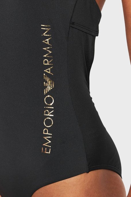 Emporio Armani Logolu Sırt Detaylı Bayan Mayo S 262642 2R300 00020 SİYAH - Emporio Armani (1)