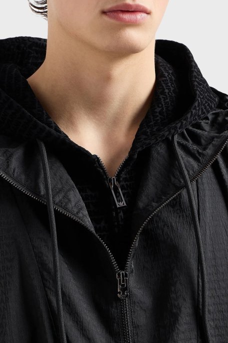 Emporio Armani Logolu Streç Pamuklu Regular Fit Erkek Sweat 6D1MB0 1JHSZ 0999 SİYAH - Emporio Armani (1)