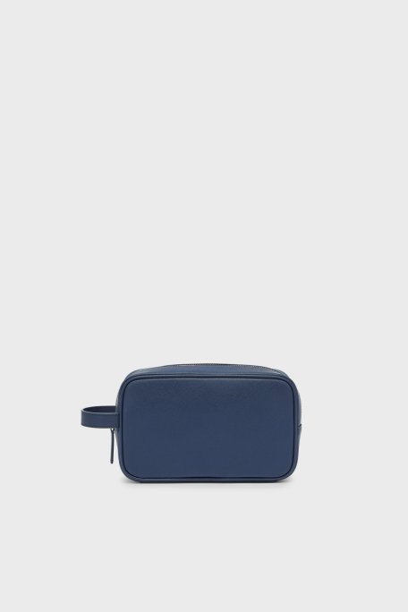 Emporio Armani Logolu Tek Saplı Erkek Çanta EM002829 AF13666 UB107 LACİVERT - Emporio Armani (1)