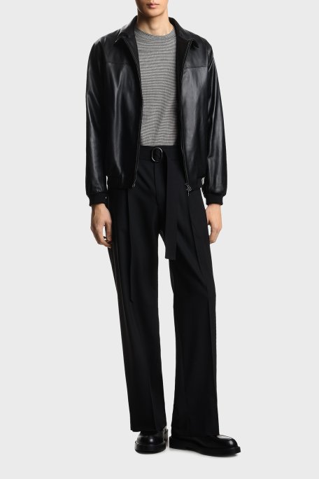 Emporio Armani Mikro Baskılı Pamuk Karışımlı Regular Fit Erkek T Shirt EM004914 AF24857 F1158 BEJ - Emporio Armani (1)