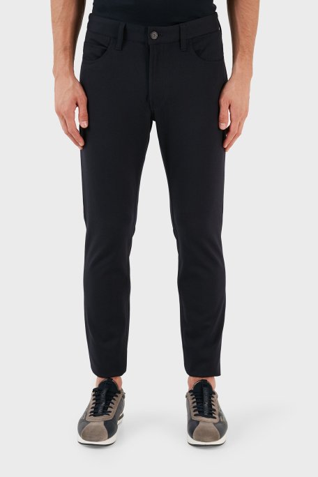 Emporio Armani Normal Bel Slim Fit Cepli Erkek Pantolon H41PJ5 E1613 922 LACİVERT - Emporio Armani