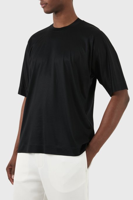 Emporio Armani Oversize Fit Bisiklet Yaka Erkek T Shirt 3D1TG2 1JUVZ 0999 SİYAH - Emporio Armani (1)