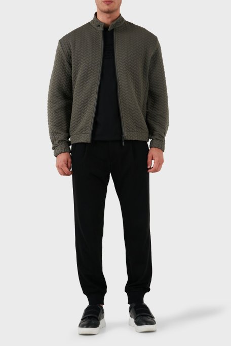 Emporio Armani Pamuk Karışımlı Regular Fit Dik Yaka Erkek Mont 6D1B7U 1J8IZ 0418 HAKİ - Emporio Armani (1)