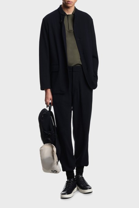 Emporio Armani Pamuk Karışımlı Regular Fit Düğmeli Erkek Polo EM005492 AF24839 U8121 HAKİ - Emporio Armani