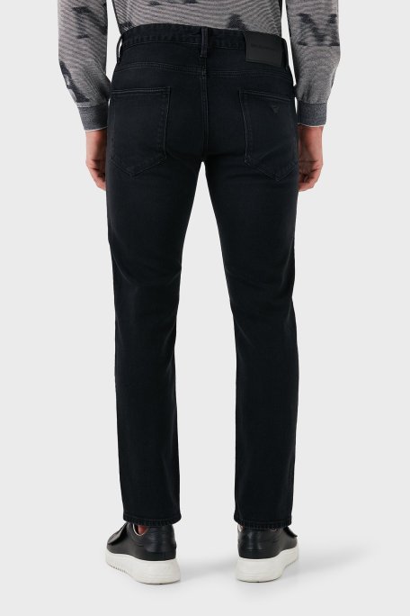Emporio Armani Pamuk Karışımlı Regular Fit Düz Paça Jeans Erkek Kot Pantolon 6D1J06 1D96Z 0006 SİYAH - Emporio Armani (1)