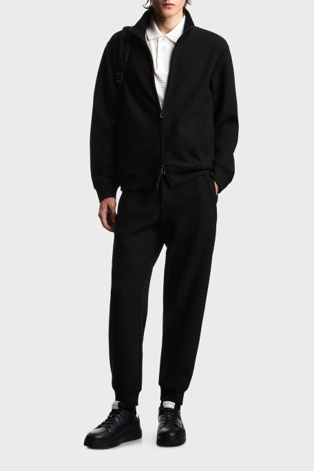 Emporio Armani Pamuk Karışımlı Regular Fit Fermuarlı Dik Yaka Erkek Sweat EM004534 AF13700 FC293 SİYAH - Emporio Armani (1)