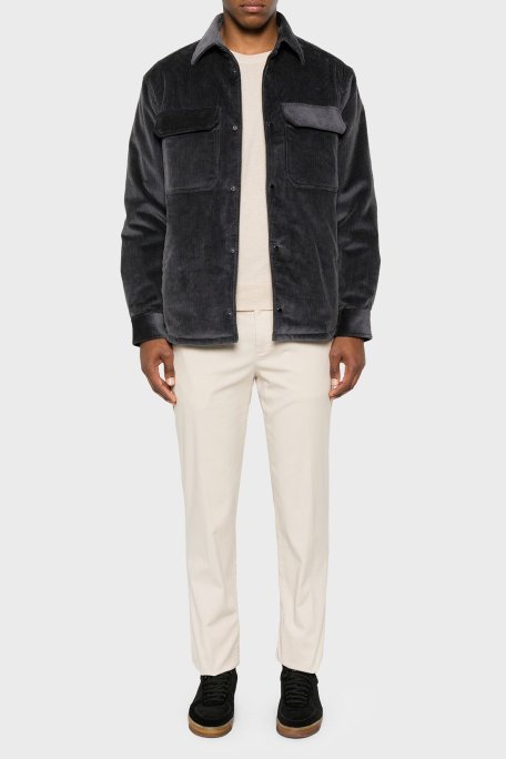 Emporio Armani Pamuk Karışımlı Regular Fit Kadife Erkek Ceket 6D1CN0 1NUCZ 0842 ANTRASİT - Emporio Armani (1)