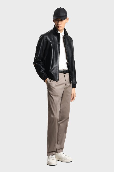 Emporio Armani Pamuk Karışımlı Regular Fit Logolu Kısa Kollu Düğmeli Erkek Polo EM004588 AF10017 U0003 BEYAZ - Emporio Armani (1)