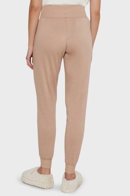 Emporio Armani Pamuk Karışımlı Regular Fit Yüksek Bel Ribanalı Paça Jogger Bayan Pantolon 164908 4F256 16355 BEJ - Emporio Armani (1)