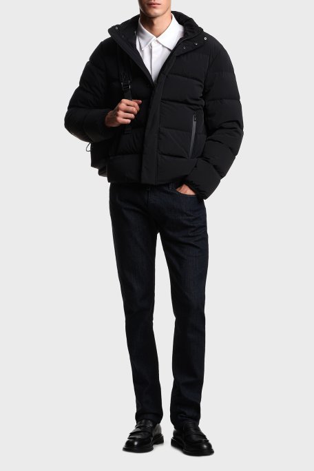 Emporio Armani Pamuk Karışımlı Slim Fit Logolu Kısa Kollu Erkek Gömlek EM004603 AF10017 U0003 BEYAZ - Emporio Armani (1)