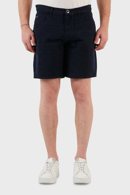 Emporio Armani Pamuklu Cepli Erkek Bermuda 3L1PS1 1DJSZ 0941 MAVİ - Emporio Armani