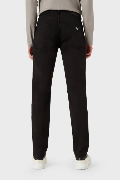 Emporio Armani J06 Pamuklu Düşük Bel Slim Fit Jeans Erkek Kot Pantolon 8N1J06 1GN0Z 0999 SİYAH - Emporio Armani (1)