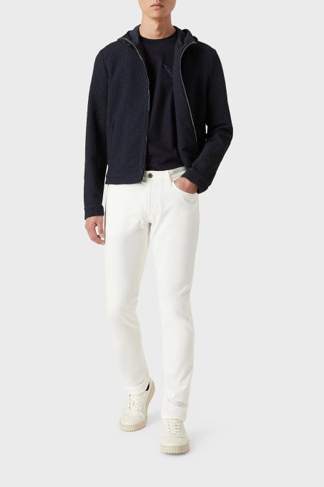 Emporio Armani Pamuklu Düşük Bel Slim Fit J06 Jeans Erkek Kot Pantolon 8N1J06 1GN0Z 0101 BEYAZ - Emporio Armani (1)