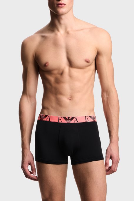 Emporio Armani Pamuklu Logolu 3 Pack Erkek Boxer EM000259 AF20668 MC061 SİYAH - Emporio Armani (1)