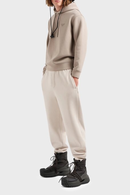 Emporio Armani Pamuklu Logolu Regular Fit Kapüşonlu Erkek Sweat 6D1M94 1JHSZ 0195 TOPRAK - Emporio Armani (1)