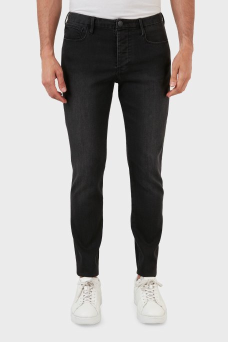 Emporio Armani Pamuklu Normal Bel Slim Fit Jeans Erkek Kot Pantolon 8N1J11 1DHDZ 0006 SİYAH - Emporio Armani (1)