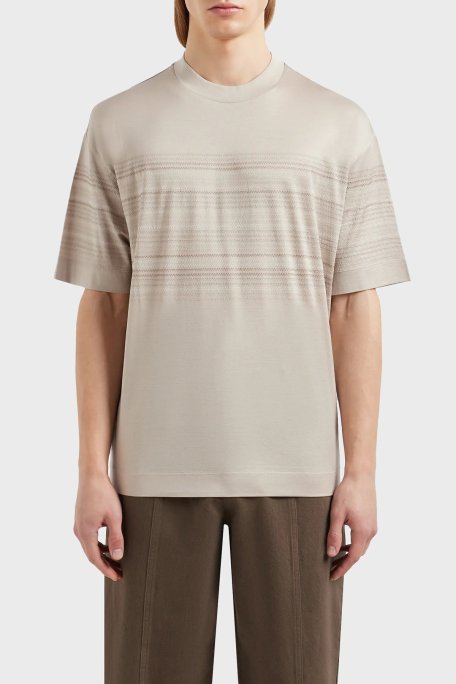 Emporio Armani Pamuklu Oversize Fit Erkek T Shirt 3D1TA3 1JUVZ 06G2 GRİ - Emporio Armani