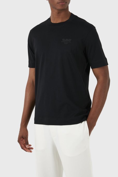 Emporio Armani Pamuklu Regular Fit Bisiklet Yaka Erkek T Shirt 3D1TH3 1JOCZ 0052 SİYAH - Emporio Armani (1)