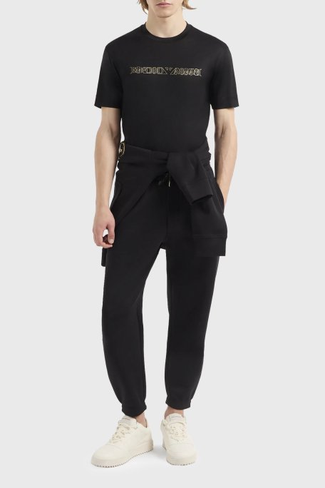 Emporio Armani Pamuklu Regular Fit Bisiklet Yaka Erkek T Shirt 3D1TP4 1JUVZ 0999 SİYAH - Emporio Armani (1)