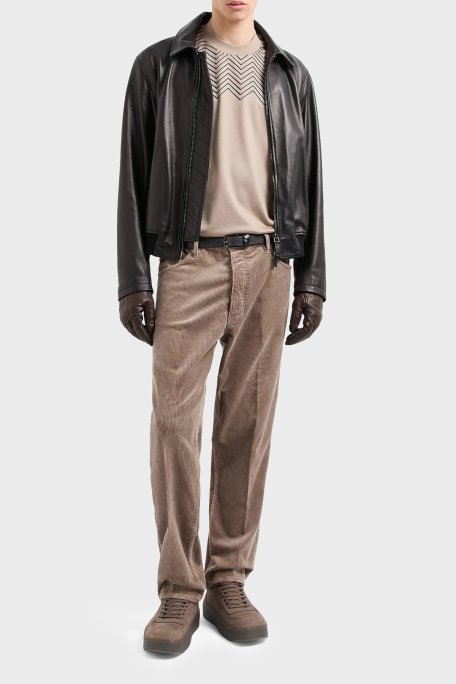 Emporio Armani Pamuklu Regular Fit Bisiklet Yaka Erkek T Shirt 6D1T91 1JOSZ 0144 BEJ - Emporio Armani (1)