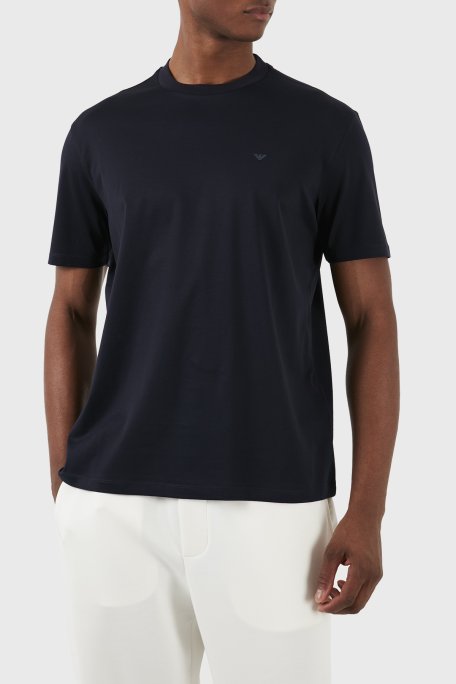 Emporio Armani Pamuklu Regular Fit Bisiklet Yaka Erkek T Shirt EM000079 AF10094 UB118 LACİVERT - Emporio Armani (1)