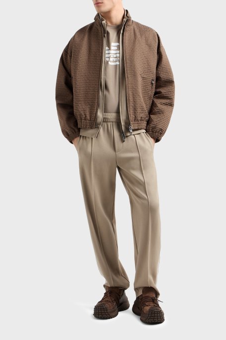 Emporio Armani Pamuklu Regular Fit Bisiklet Yaka Logolu Erkek T Shirt 8N1TN5 1JPZZ M6117 BEJ - Emporio Armani (1)