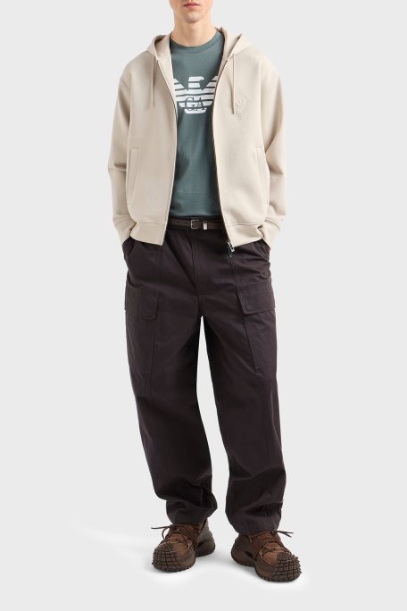 Emporio Armani Pamuklu Regular Fit Bisiklet Yaka Logolu Erkek T Shirt 8N1TN5 1JPZZ M9061 YEŞİL - Emporio Armani (1)