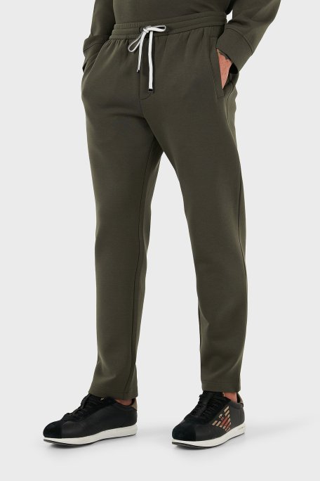 Emporio Armani Pamuklu Regular Fit Daralan Paça Erkek Pantolon 8N1PD8 1JHSZ U8120 SİYAH - Emporio Armani