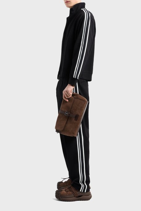 Emporio Armani Pamuklu Regular Fit Dik Yaka Logo Bantlı Erkek Sweat EM001110 AF13488 UC001 SİYAH - Emporio Armani (1)