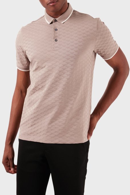 Emporio Armani Pamuklu Regular Fit Düğmeli Erkek Polo Yaka T Shirt 8N1FP0 1JHWZ 0650 BEJ - Emporio Armani (1)