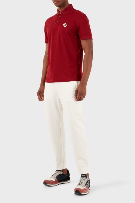 Emporio Armani Pamuklu Regular Fit Erkek Polo Yaka T Shirt 3D1FE6 1JTKZ 03B7 KIRMIZI - Emporio Armani (1)