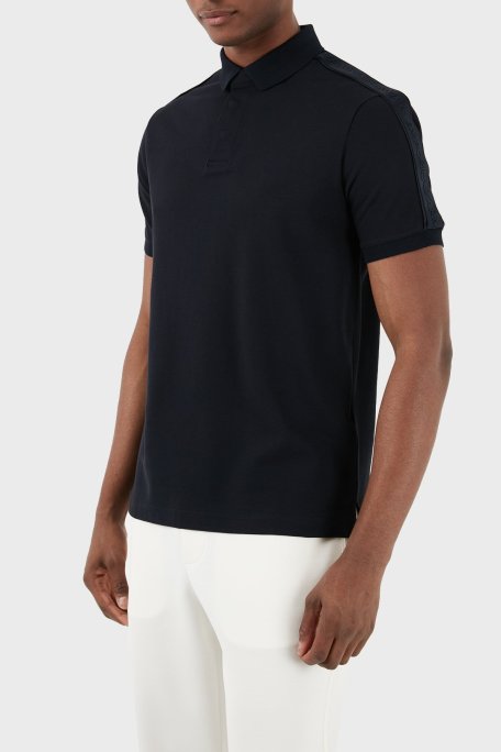 Emporio Armani Pamuklu Regular Fit Erkek Polo Yaka T Shirt 3D1FM3 1JCYZ 0920 LACİVERT - Emporio Armani