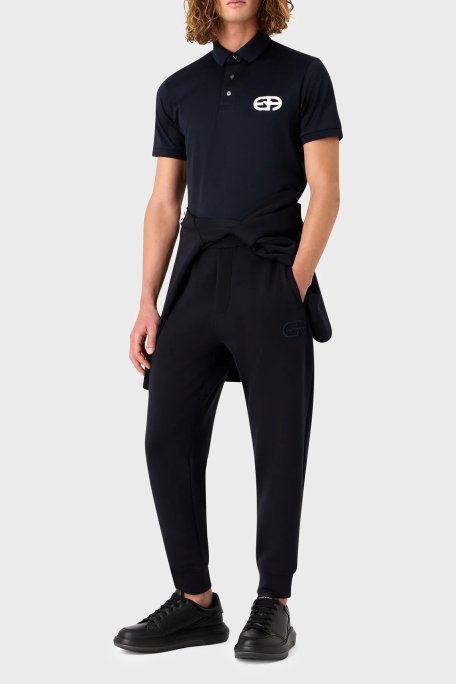 Emporio Armani Pamuklu Regular Fit Erkek Polo Yaka T Shirt 8N1FB6 1JUVZ 0920 LACİVERT - Emporio Armani (1)