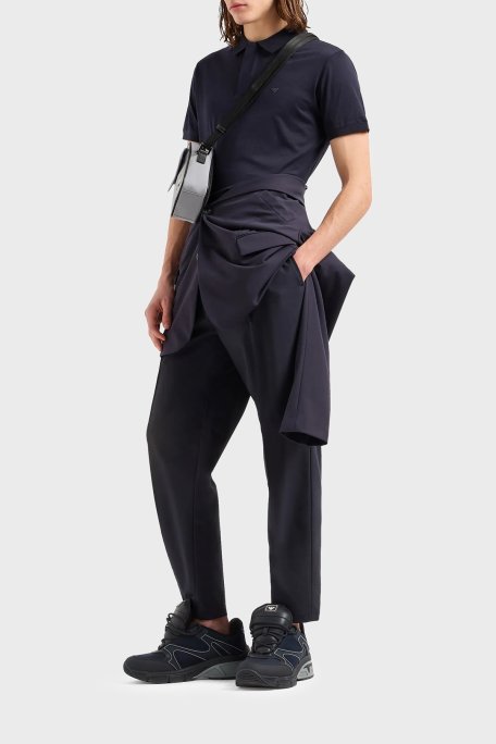 Emporio Armani Pamuklu Regular Fit Erkek Polo Yaka T Shirt EM000080 AF10094 UB118 LACİVERT - Emporio Armani (1)