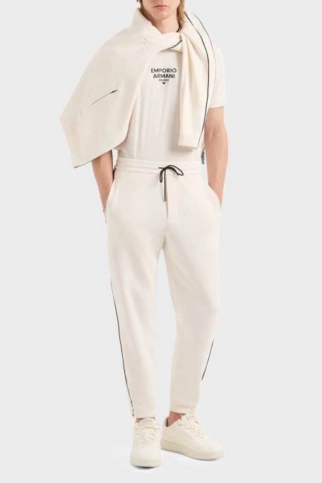 Emporio Armani Pamuklu Regular Fit Erkek T Shirt 3D1T73 1JPZZ 01A4 EKRU - Emporio Armani (1)