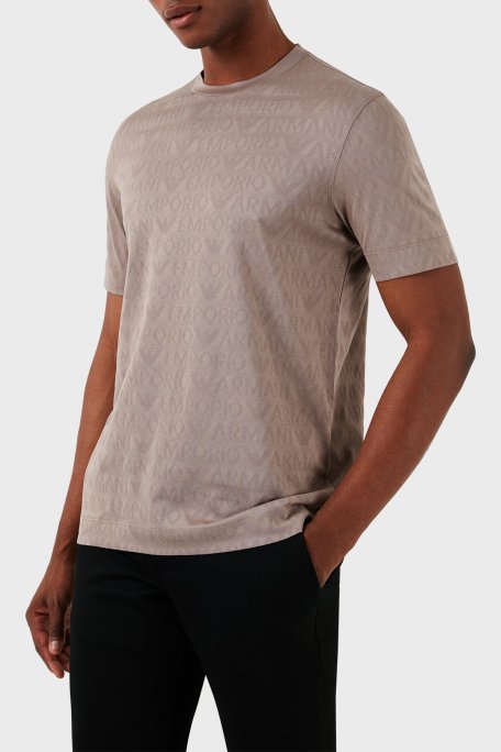Emporio Armani Pamuklu Regular Fit Erkek T Shirt 3D1TH5 1JORZ 0650 BEJ - Emporio Armani (1)