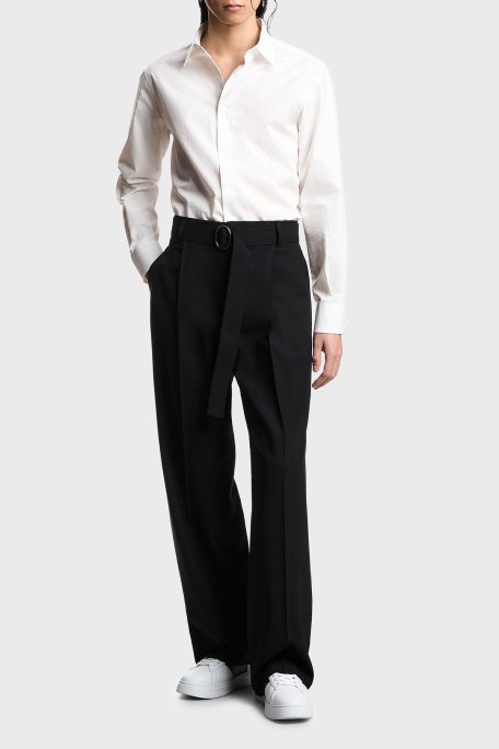 Emporio Armani Pamuklu Regular Fit Klasik Yaka Uzun Kollu Erkek Gömlek EM001537 AF18123 F0136 BEYAZ - Emporio Armani (1)