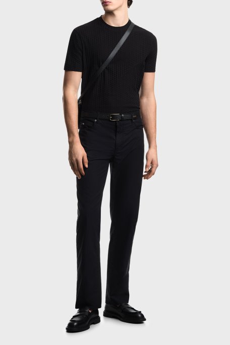 Emporio Armani Pamuklu Regular Fit Logolu Bisiklet Yaka Erkek T Shirt EM001289 AF10762 FC295 SİYAH - Emporio Armani (1)