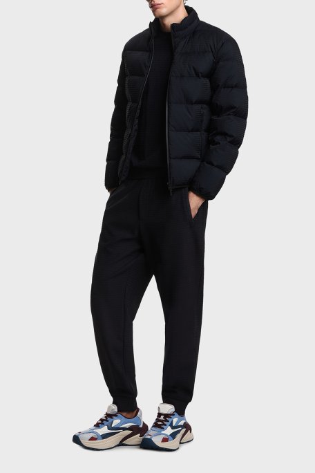 Emporio Armani Pamuklu Regular Fit Logolu Bisiklet Yaka Erkek T Shirt EM004594 AF10762 FB413 LACİVERT - Emporio Armani (1)