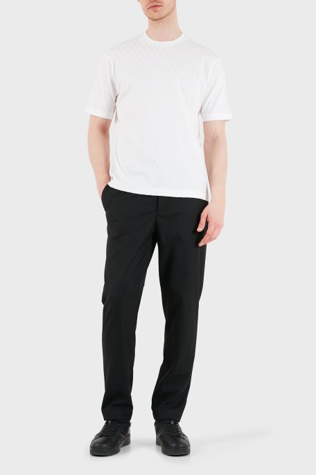 Emporio Armani Pamuklu Regular Fit Logolu Bisiklet Yaka Erkek T Shirt EM005699 AF25298 U0002 BEYAZ - Emporio Armani (1)