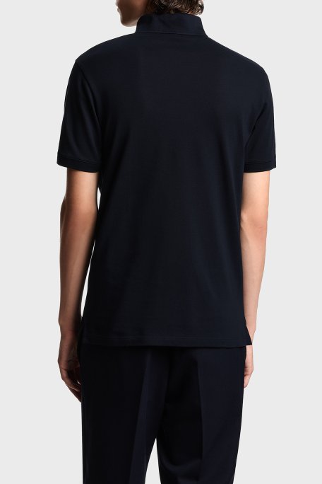 Emporio Armani Pamuklu Regular Fit Logolu Düğmeli Erkek Polo EM003524 AF12955 UB118 LACİVERT - Emporio Armani (1)