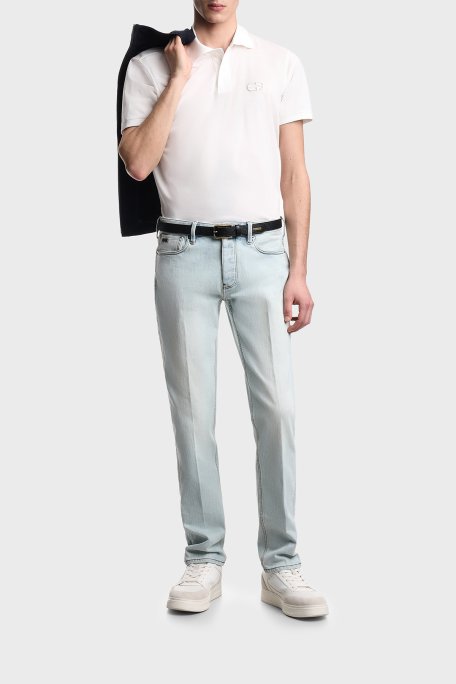 Emporio Armani Pamuklu Regular Fit Logolu Düğmeli Erkek Polo EM004579 AF13742 U0003 BEYAZ - Emporio Armani (1)