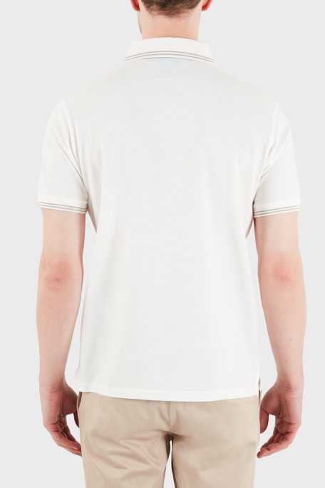 Emporio Armani Pamuklu Regular Fit Logolu Erkek Polo EM005842 AF12955 U0003 BEYAZ - Emporio Armani (1)
