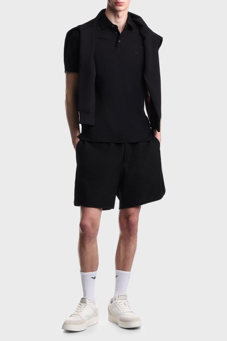 Emporio Armani Pamuklu Regular Fit Logolu Normal Bel Erkek Short EM004865 AF13700 FC322 SİYAH - Emporio Armani (1)