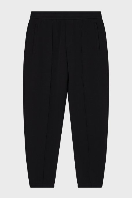 Emporio Armani Pamuklu Regular Fit Logolu Yüksek Bel Erkek Pantolon EM004542 AF10013 UC001 SİYAH - Emporio Armani