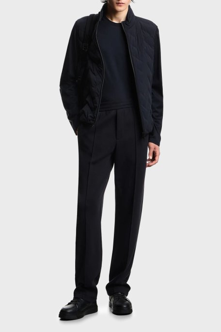 Emporio Armani Pamuklu Regular Fit Normal Bel Düz Paça Çimalı Erkek Pantolon EM004543 AF10013 UB118 LACİVERT - Emporio Armani (1)